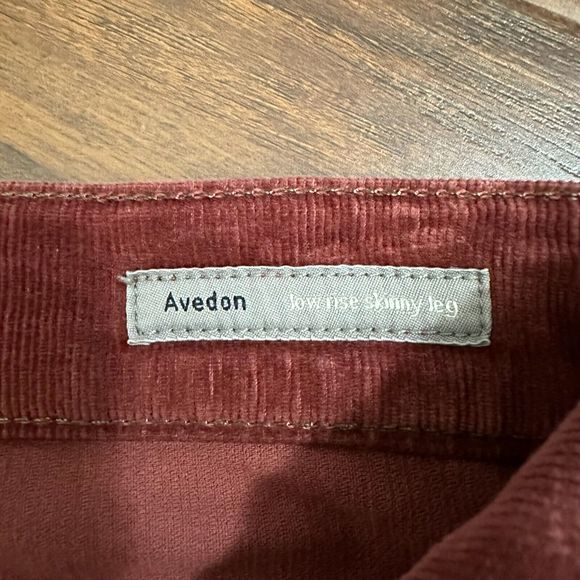 CITIZENS OF HUMANITY Avedon Low Rise Skinny Red Corduroy Jeans in Maroon - Picture 8 of 14